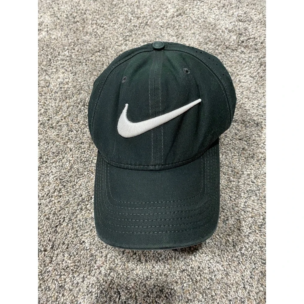 Nike Hat Mens OS Black Good Classic99 Dri-FIT Perforated Swoosh Baseball Cap